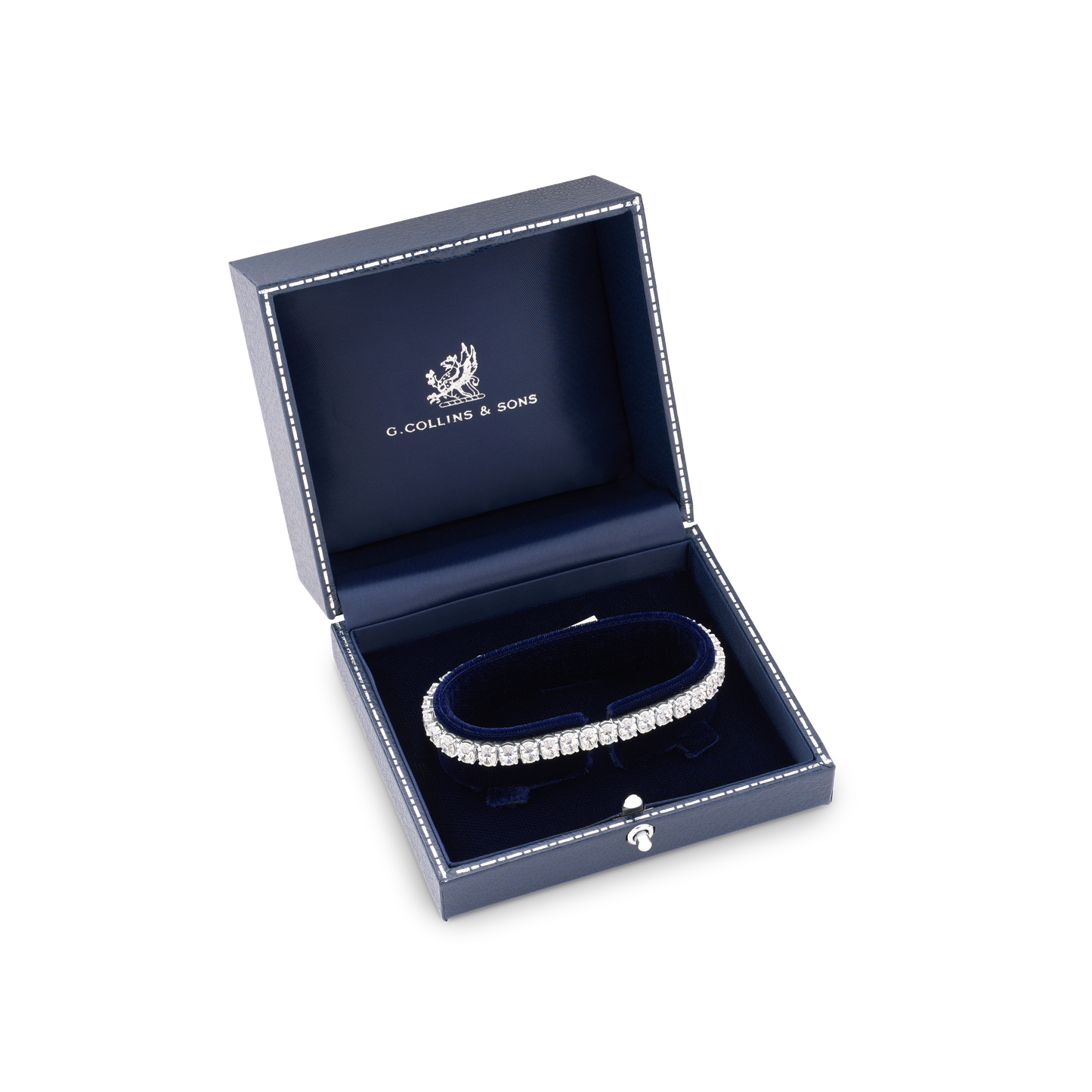 13.94cts Oval Cut Diamond Line Bracelet