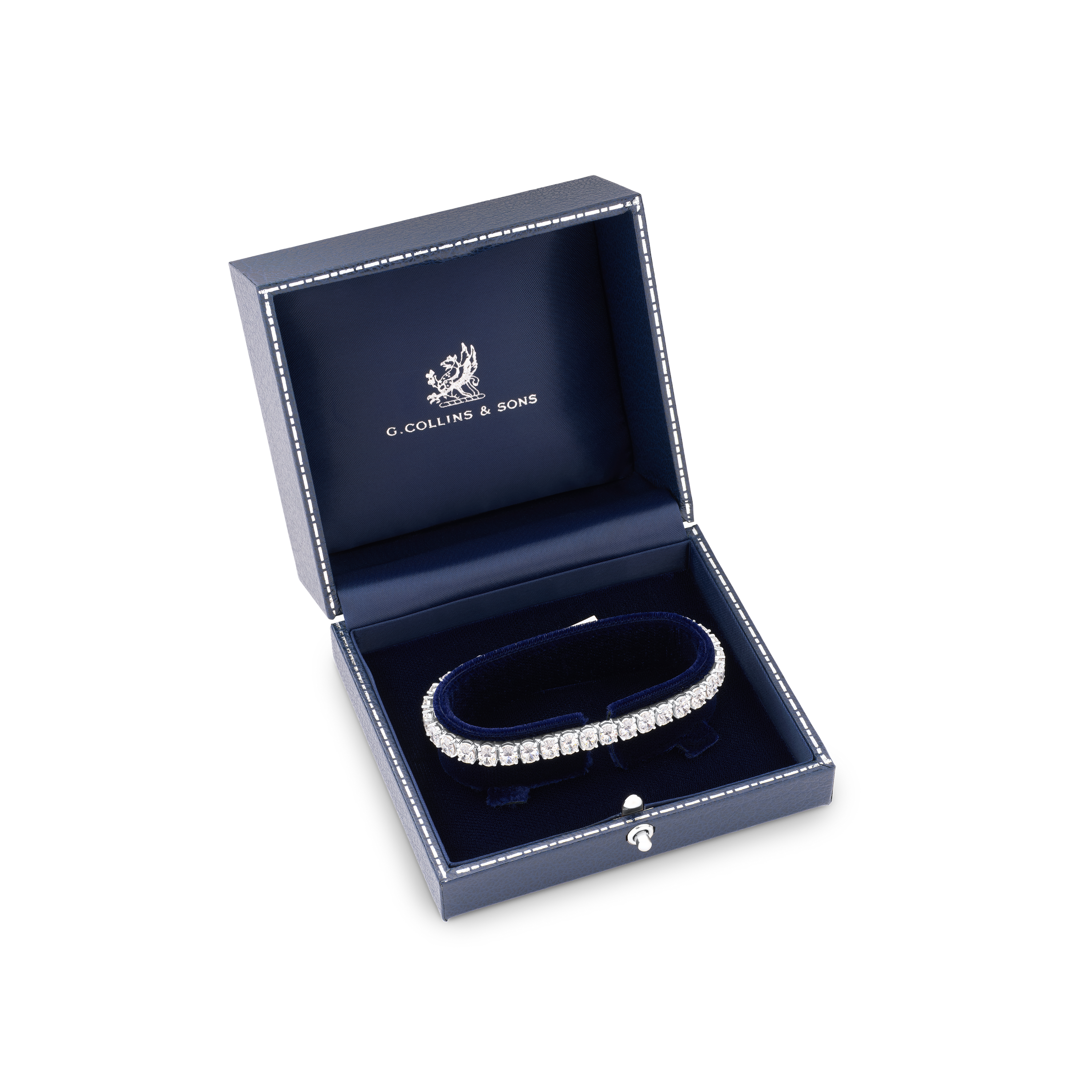 13.94cts Oval Cut Diamond Line Bracelet