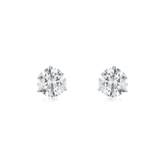 6.02cts Round Brilliant Cut Diamond Martini Set Stud Earrings
