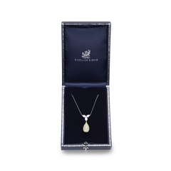 3.24cts Yellow Diamond Drop Pendant