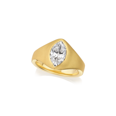 2.05cts Marquise Cut Diamond 18ct Yellow Gold Ring