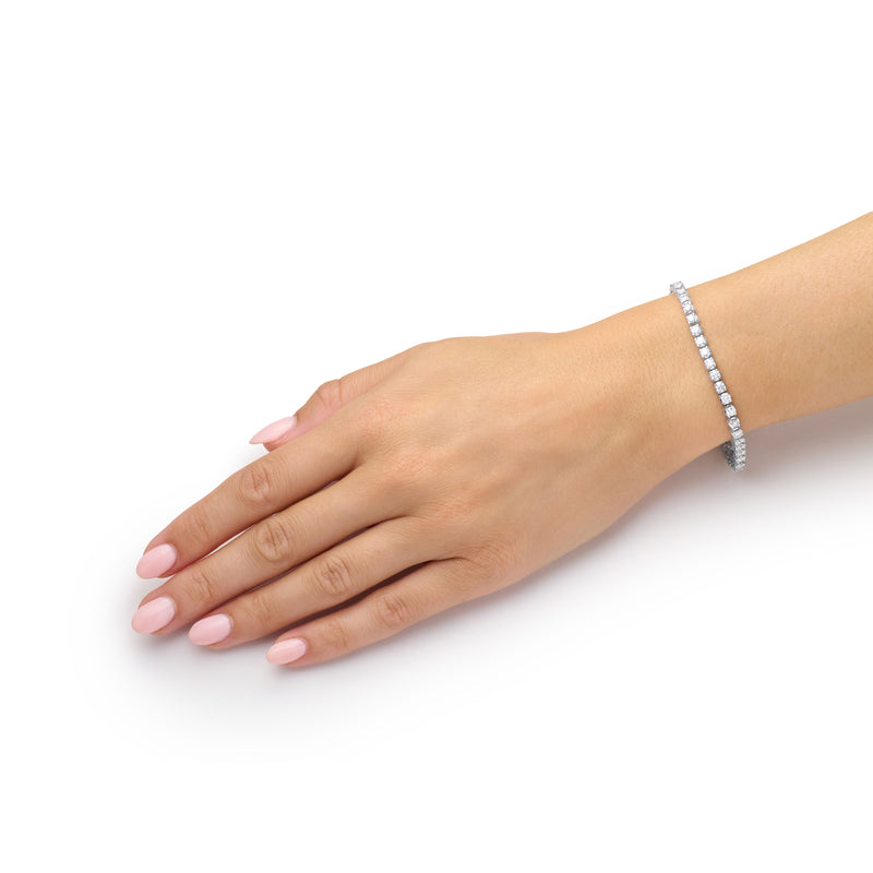 4.20cts Round Brilliant Cut Diamond Line Bracelet