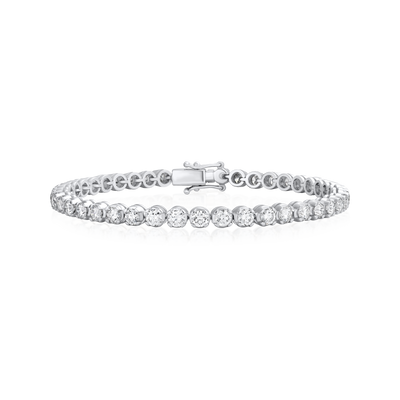 4.20cts Round Brilliant Cut Diamond Line Bracelet