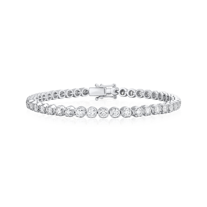 4.20cts Round Brilliant Cut Diamond Line Bracelet