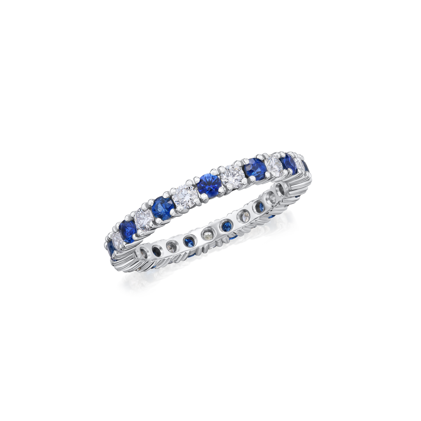Sapphire and Diamond Set Full Eternity Ring