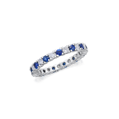 Sapphire and Diamond Set Full Eternity Ring