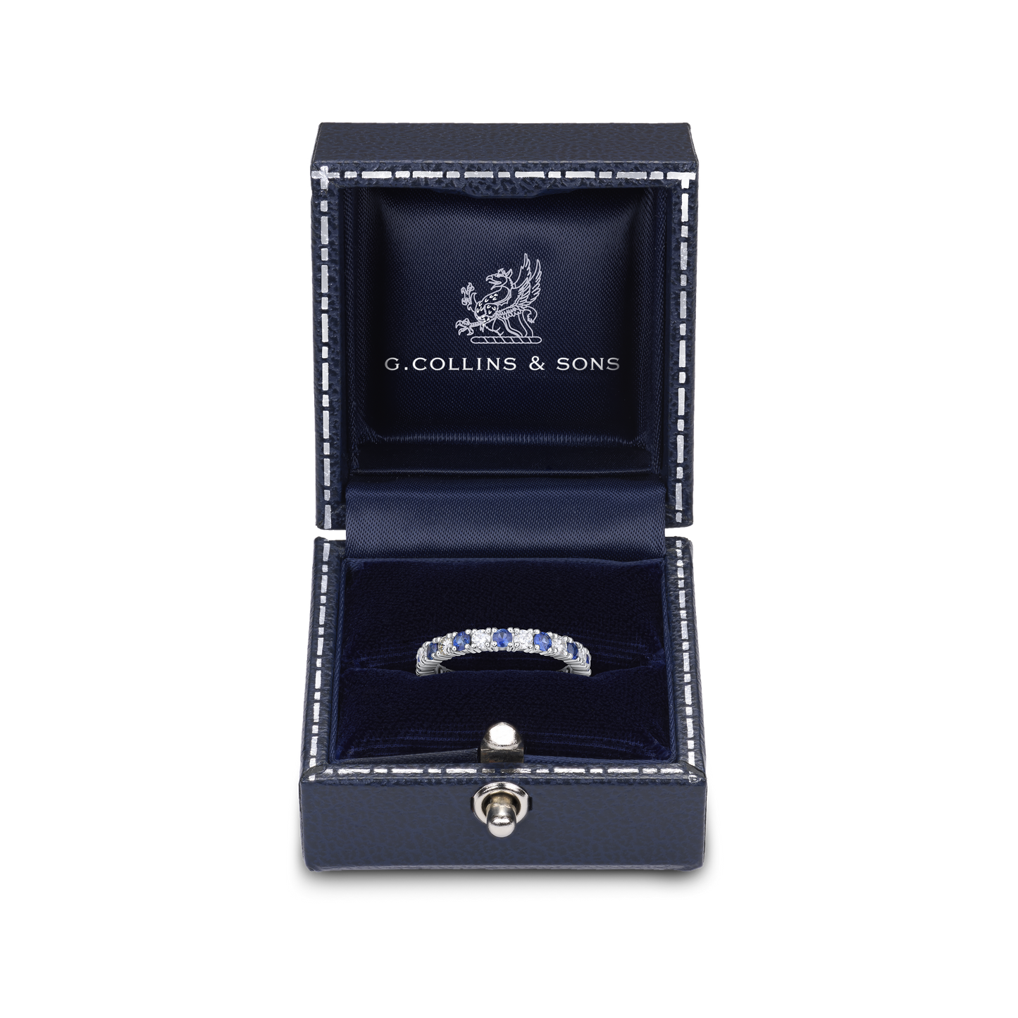 Sapphire and Diamond Set Full Eternity Ring