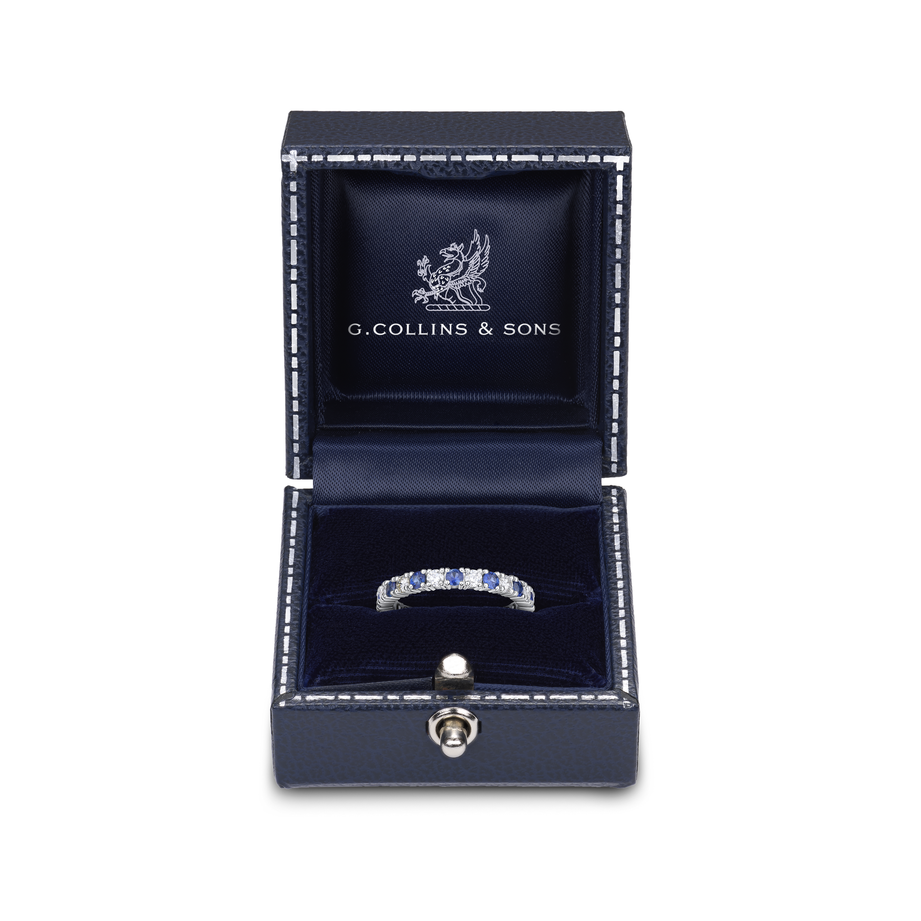 Sapphire and Diamond Set Full Eternity Ring