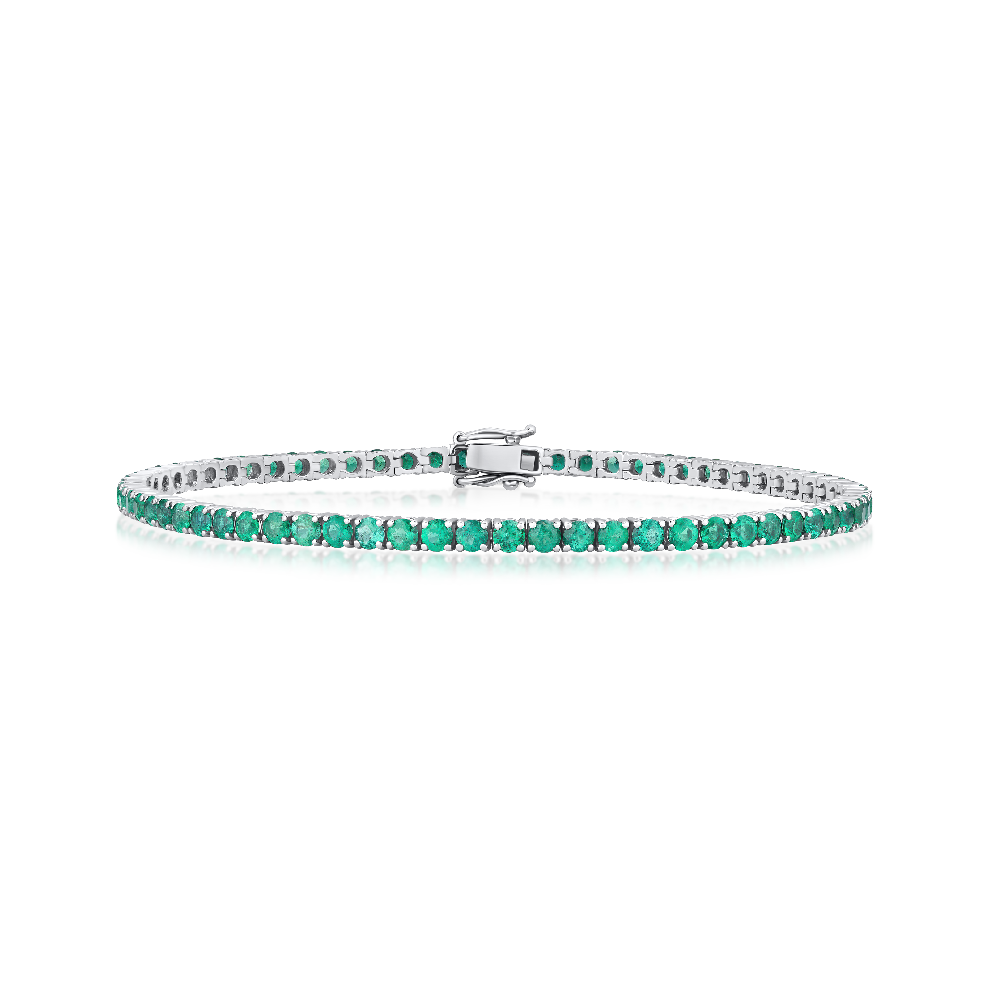 5.07cts Emerald Line Bracelet