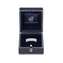 4.33ct Two Row Diamond Wave Ring