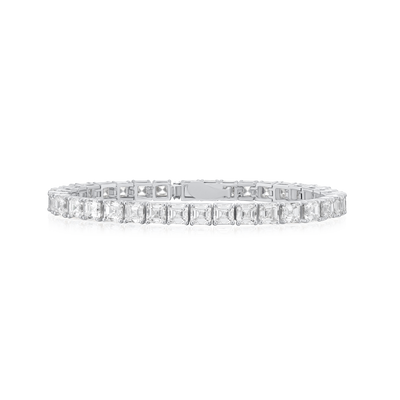 18.27ct Asscher Cut Diamond Line Bracelet