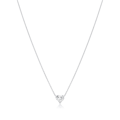 0.90ct Heart Cut Diamond Solitaire Pendant