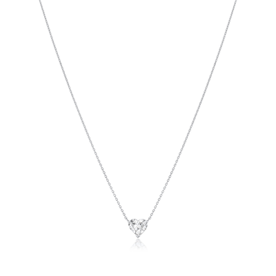 0.90ct Heart Cut Diamond Solitaire Pendant