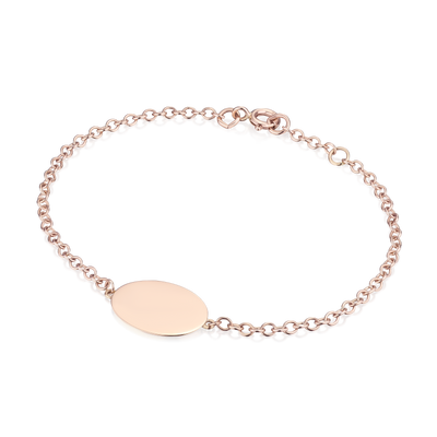 9ct Rose Gold Love Token Bracelet
