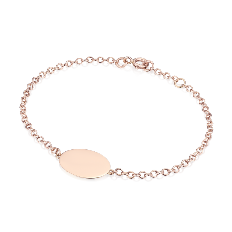 9ct Rose Gold Love Token Bracelet