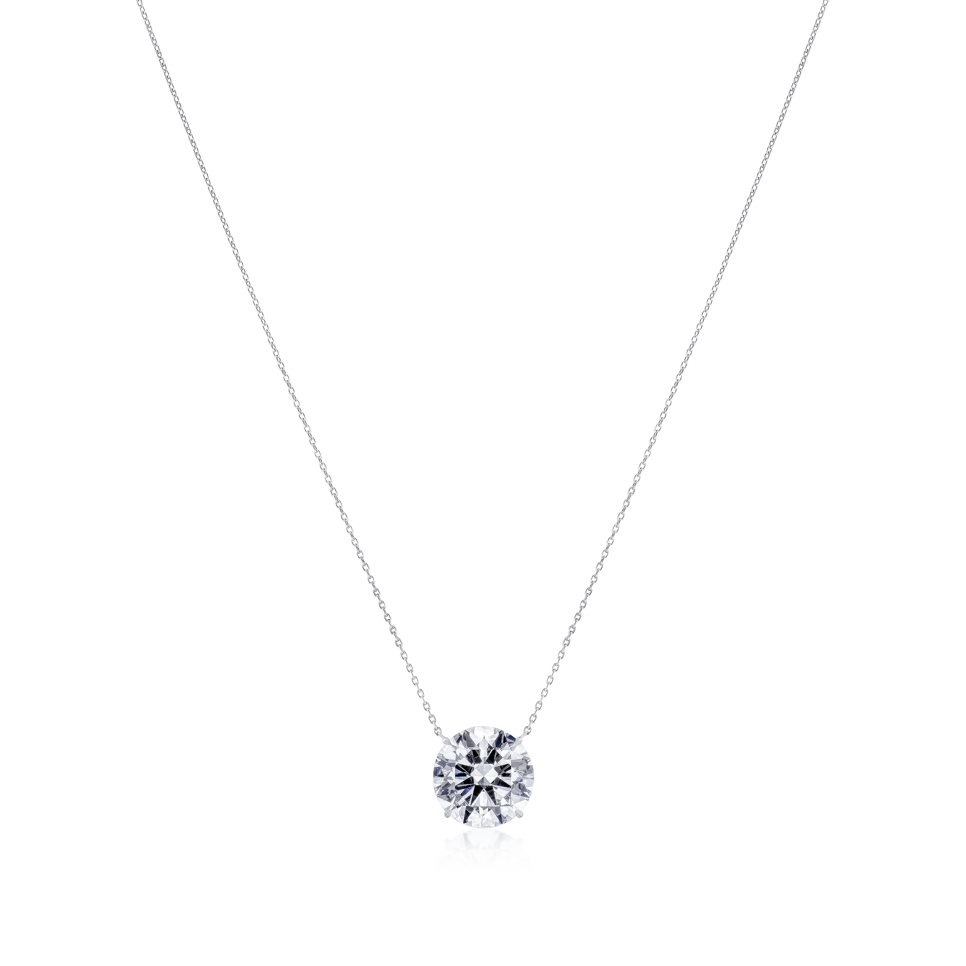 5.01ct Round Brilliant Cut Diamond Superfine Pendant