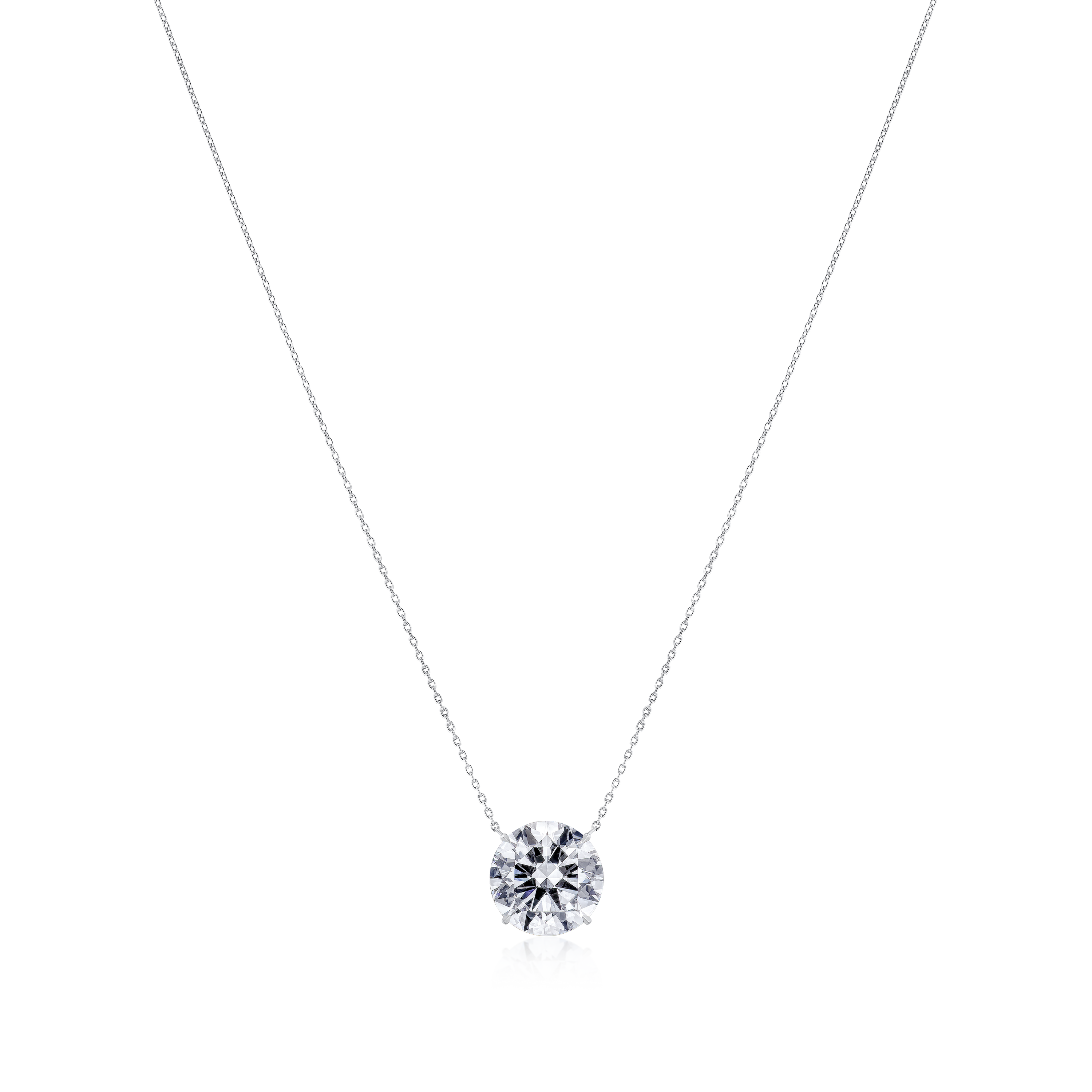 5.01ct Round Brilliant Cut Diamond Superfine Pendant