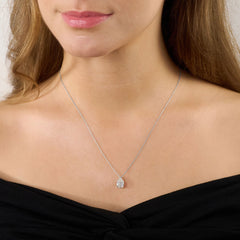 2.01ct Pear Cut Diamond Superfine Pendant