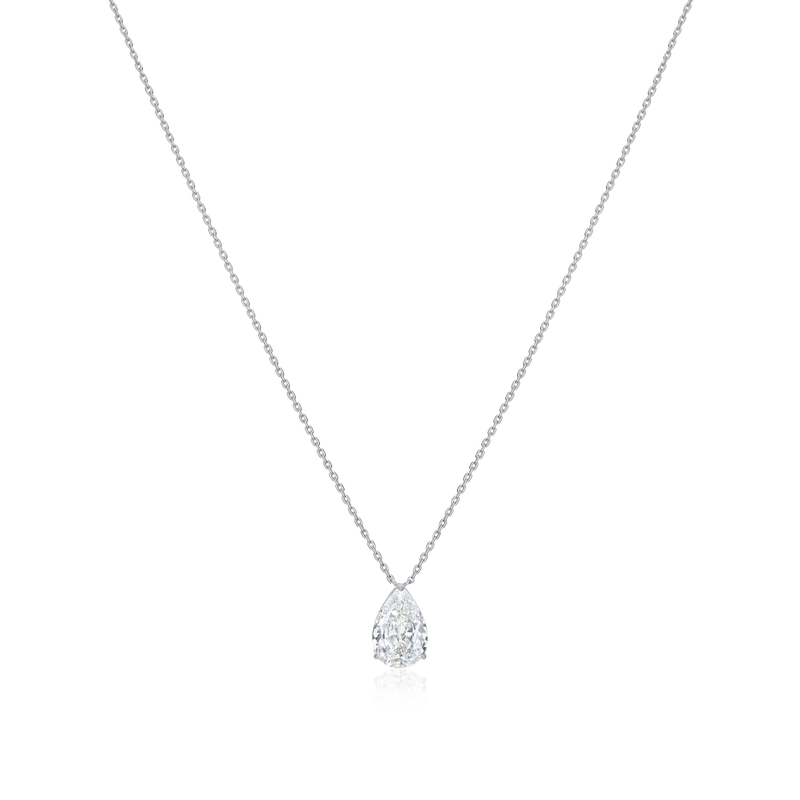 2.01ct Pear Cut Diamond Superfine Pendant