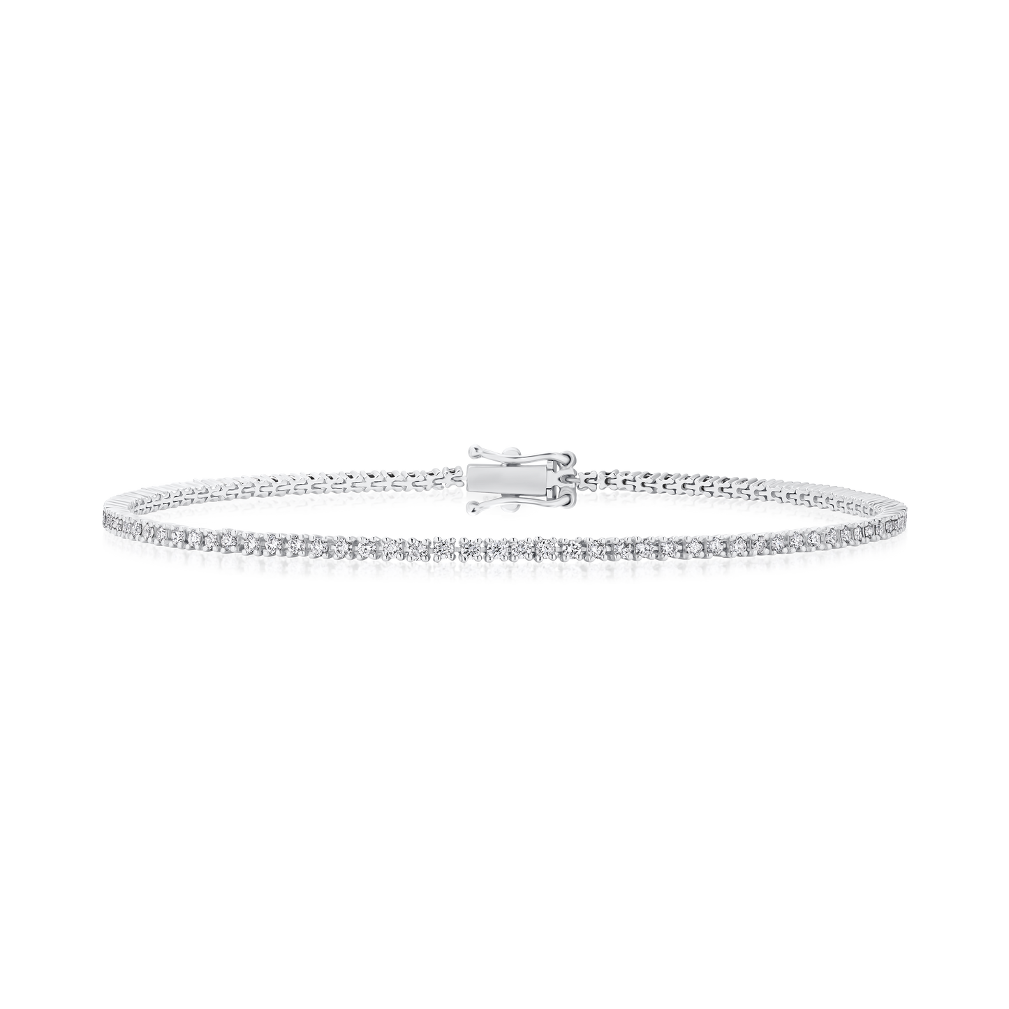 1.00ct Round Brilliant Cut Diamond Line Bracelet