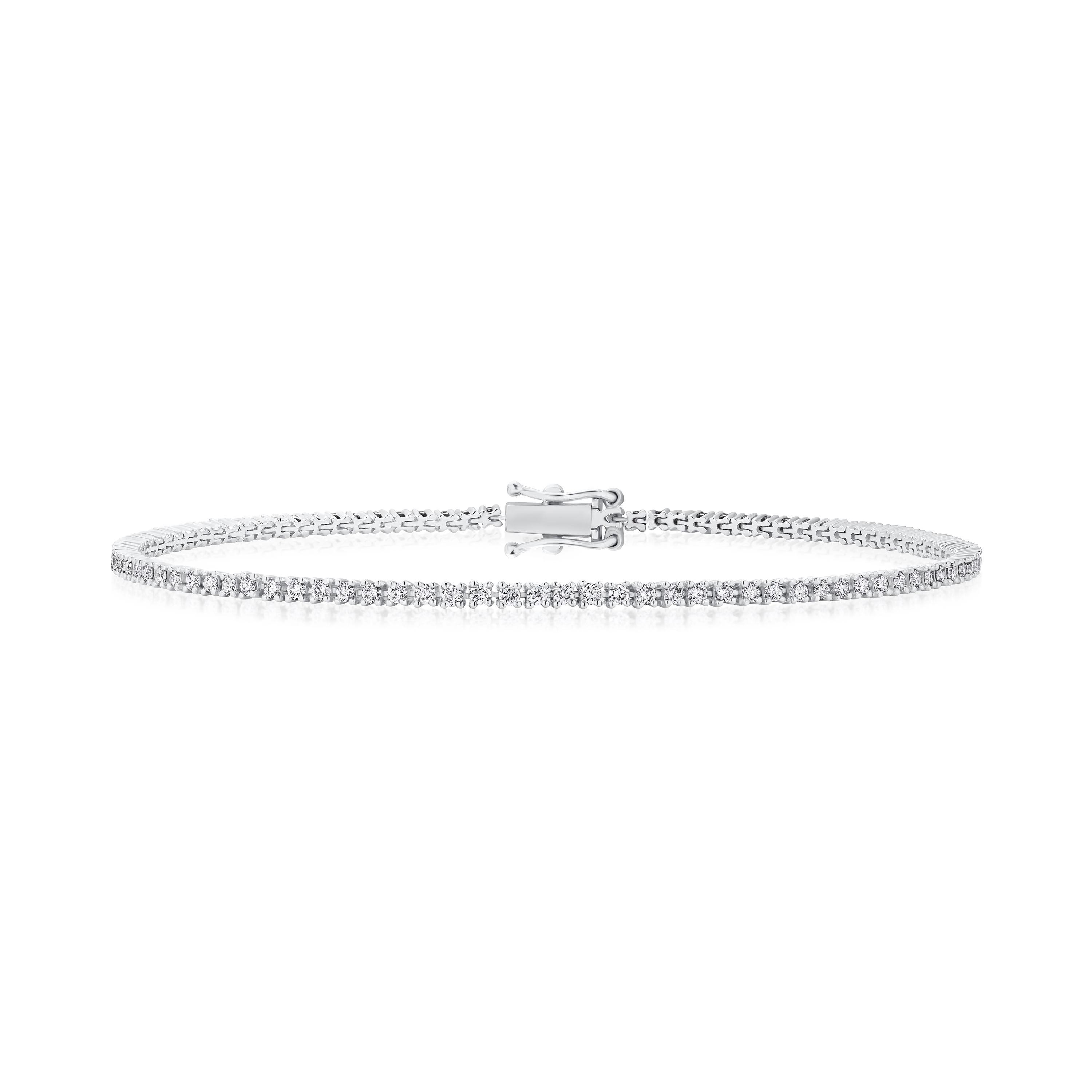 1.00ct Round Brilliant Cut Diamond Line Bracelet