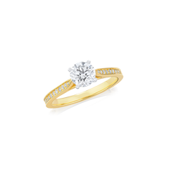0.80ct Round Brilliant Cut Diamond Solitaire Ring