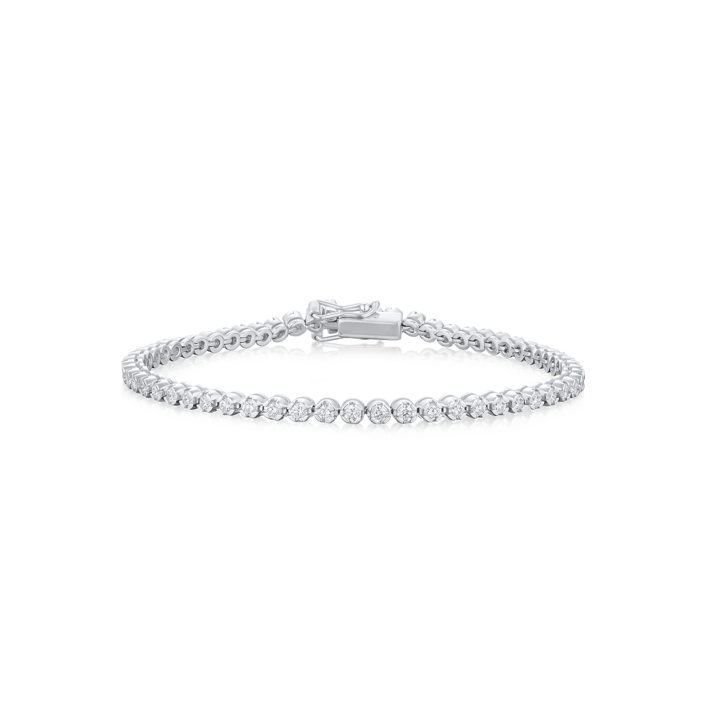 1.78ct Round Brilliant Cut Diamond Line Bracelet