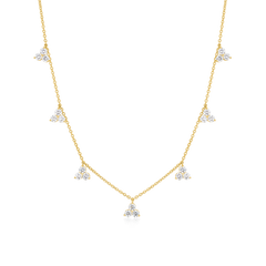 Trefoil Collection 1.83ct Diamond Drop Necklet