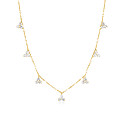 Trefoil Collection 1.83ct Diamond Drop Necklet