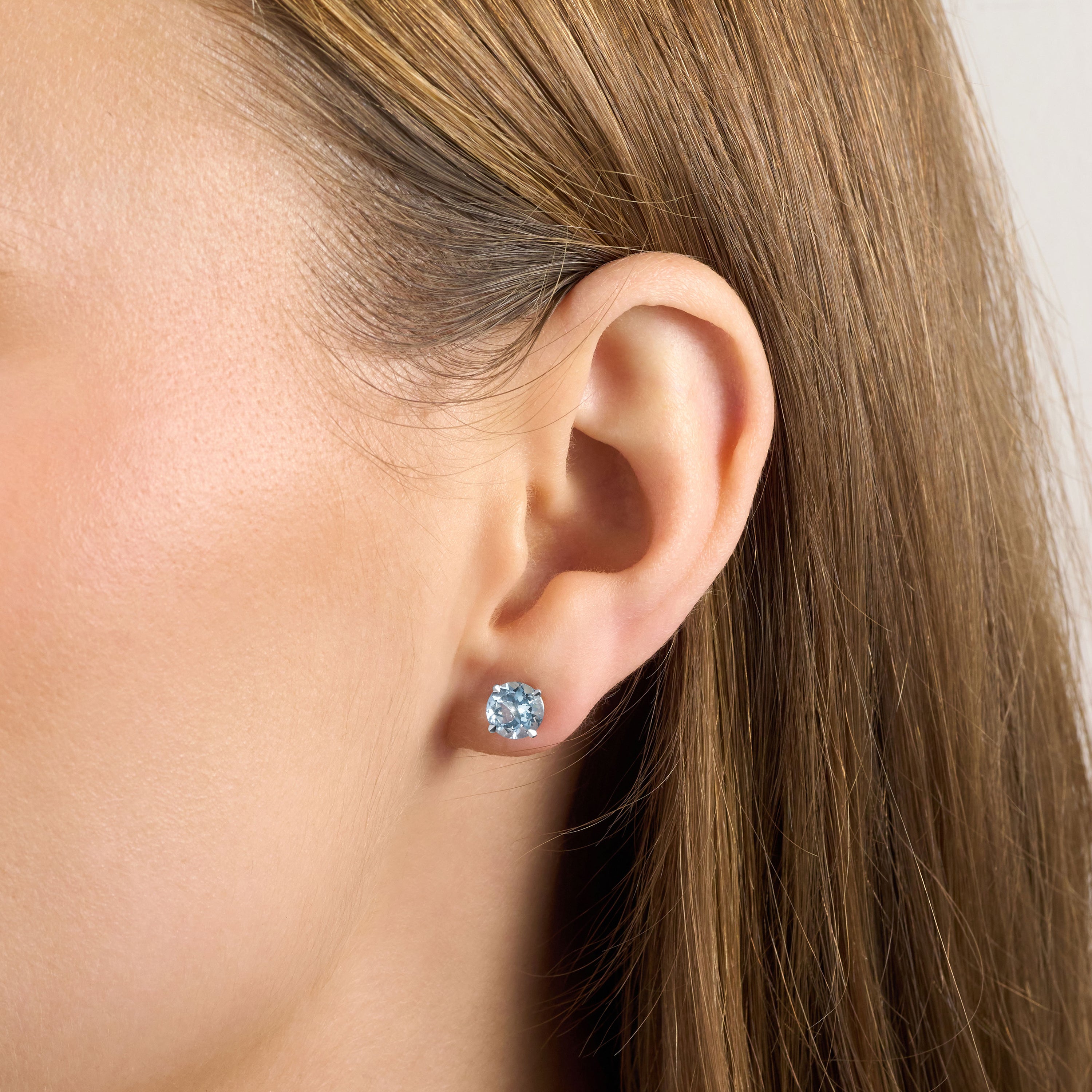 1.94ct Aquamarine Stud Earrings