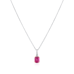 2.05ct Pink Spinel and Diamond Pendant