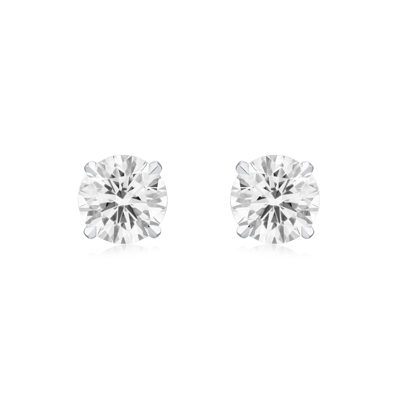 1.60ct Round Brilliant Cut Diamond Stud Earrings