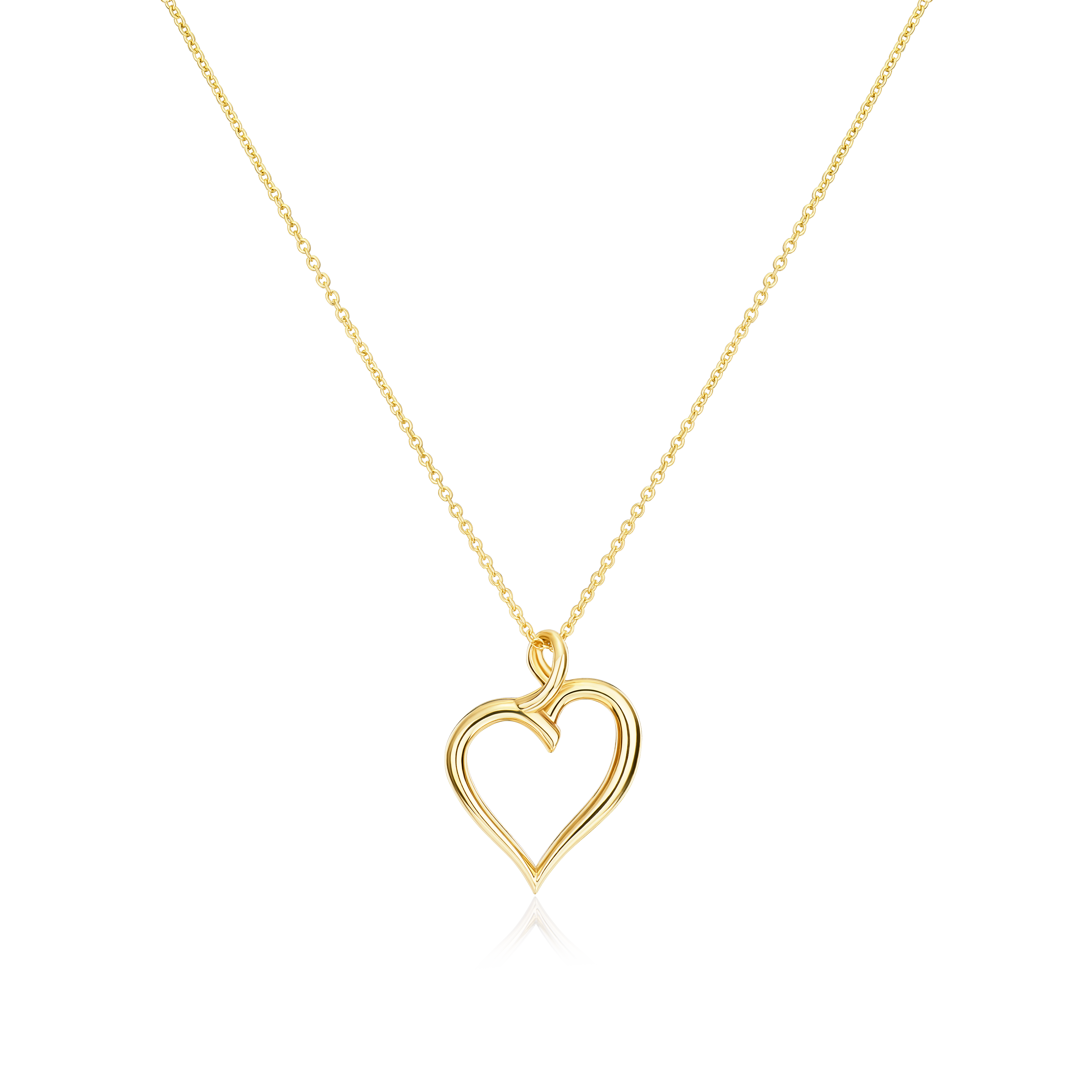 9ct Yellow Gold Heart Pendant