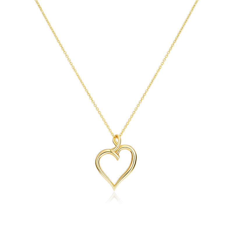 9ct Yellow Gold Heart Pendant