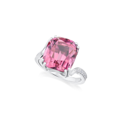 9.84ct Pink Tourmaline Twist Ring