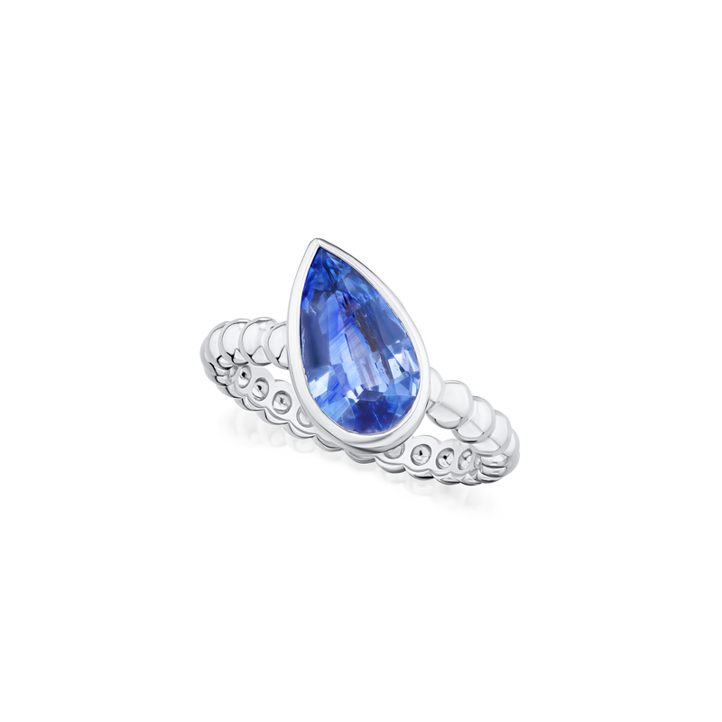 2.72ct Sapphire Platinum Ring