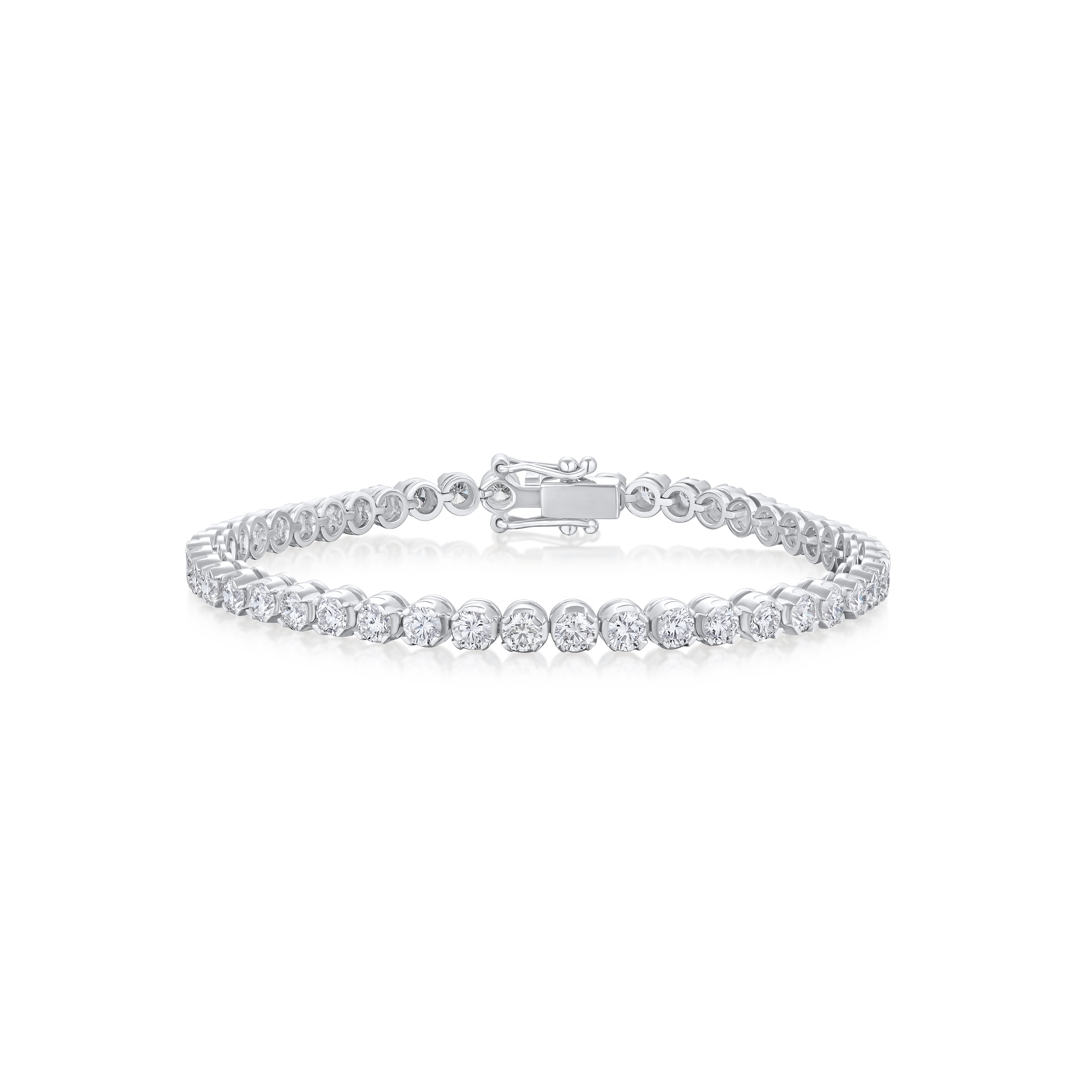 4.50ct Round Brilliant Cut Diamond Line Bracelet