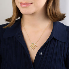 Diamond Set Serpent Pendant