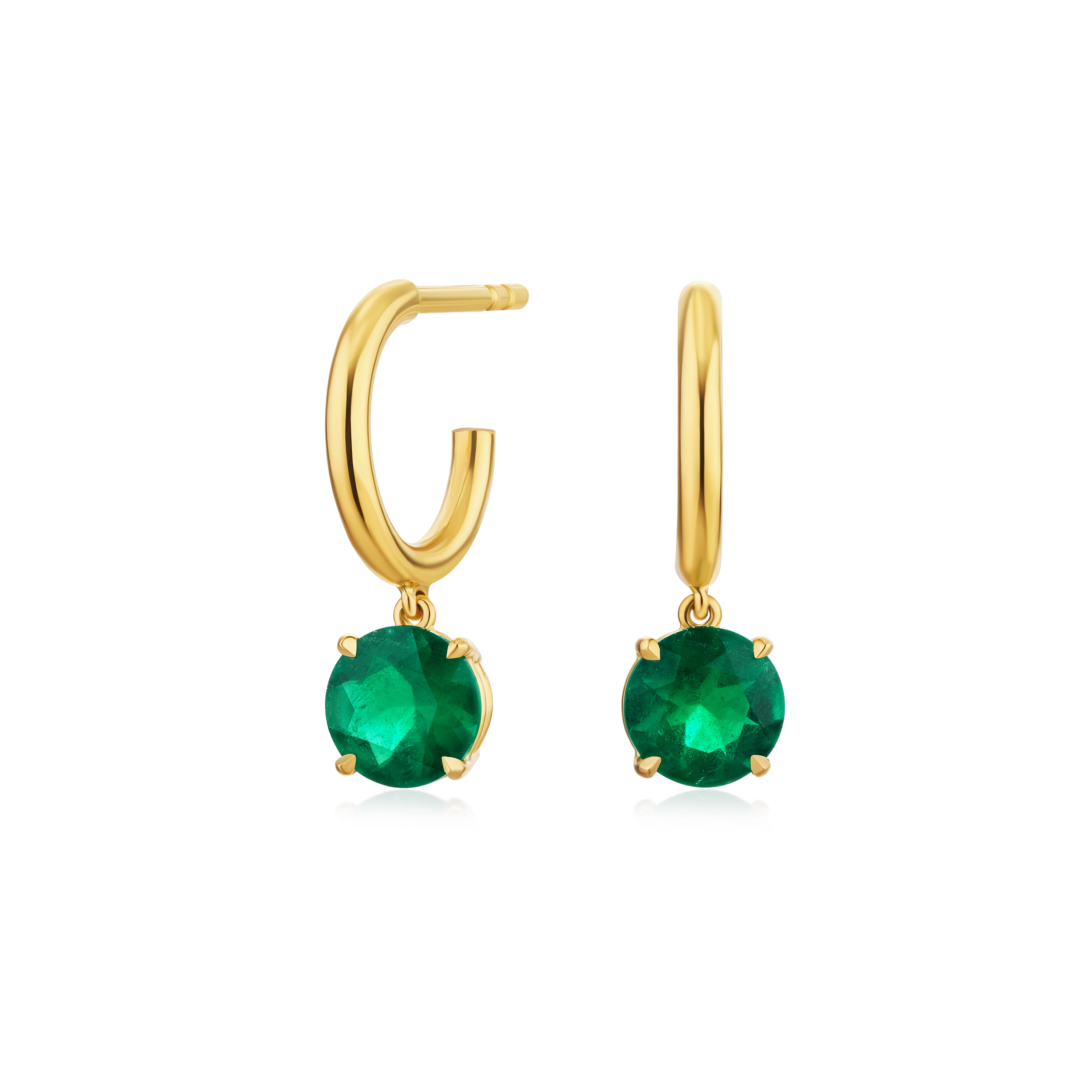 1.29ct Emerald Drop Earrings