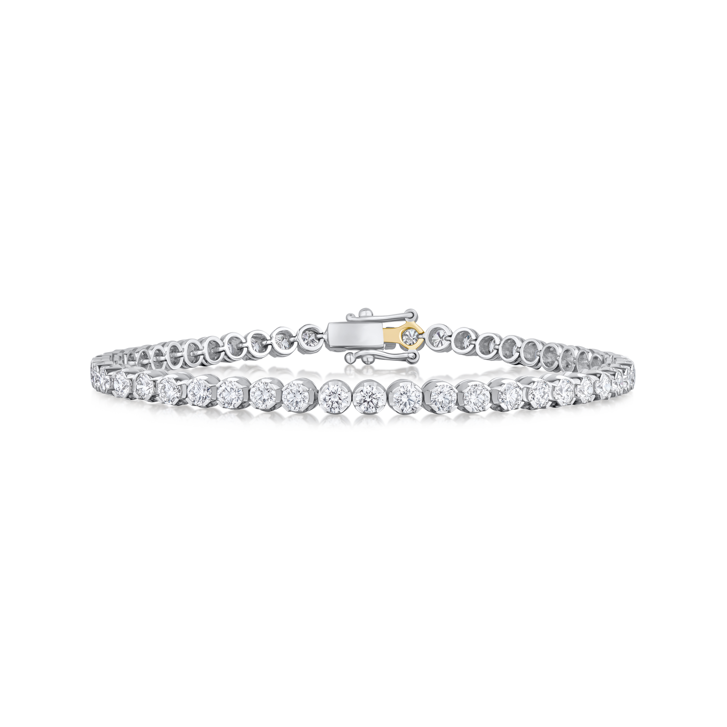 4.73ct Round Brilliant Cut Diamond Line Bracelet