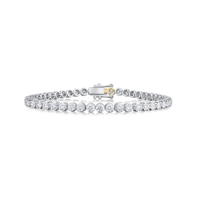 4.73ct Round Brilliant Cut Diamond Line Bracelet