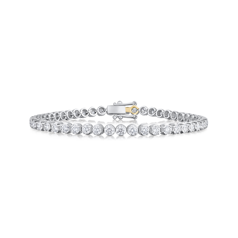 4.73ct Round Brilliant Cut Diamond Line Bracelet