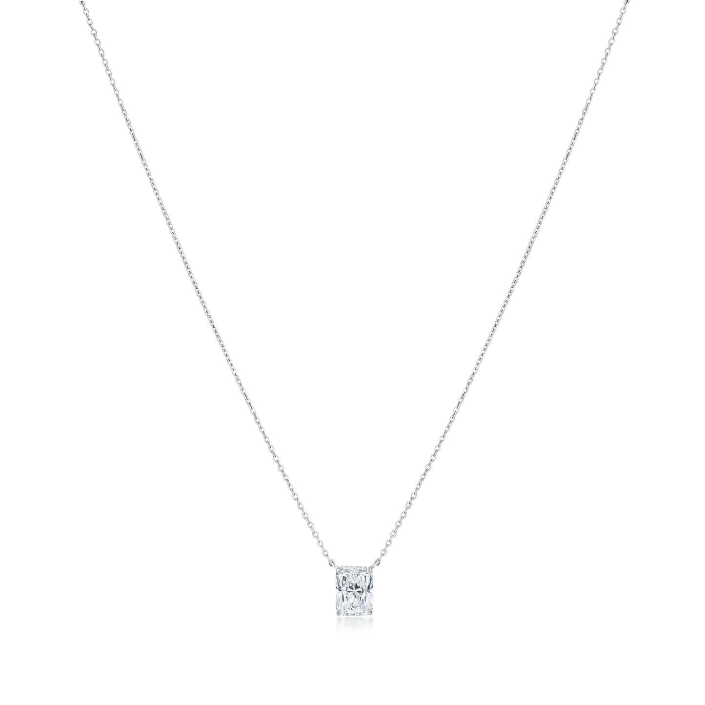1.20ct Radiant Cut Diamond Superfine Pendant