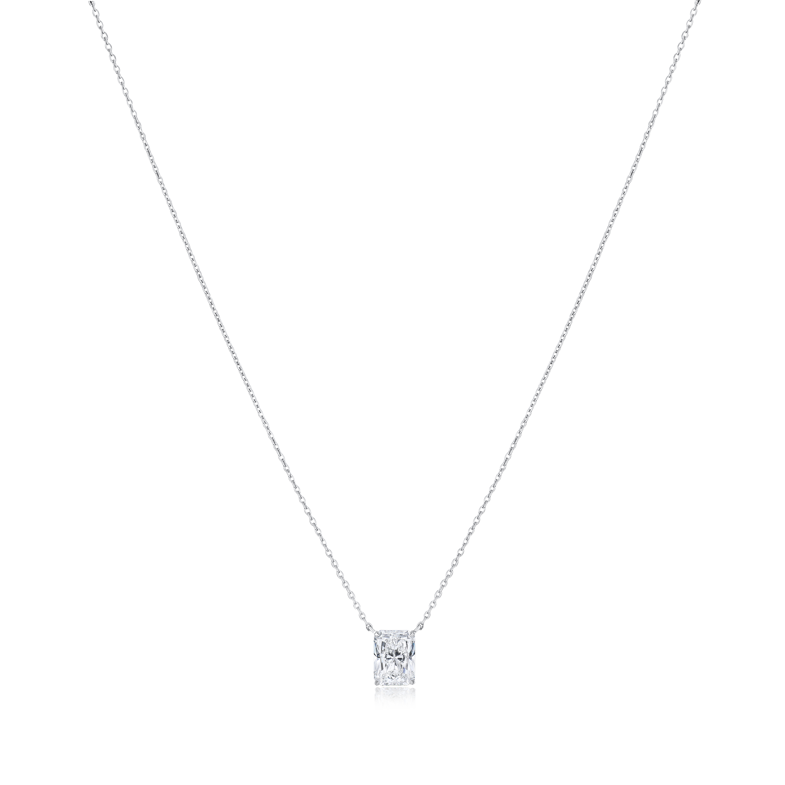 1.20ct Radiant Cut Diamond Superfine Pendant