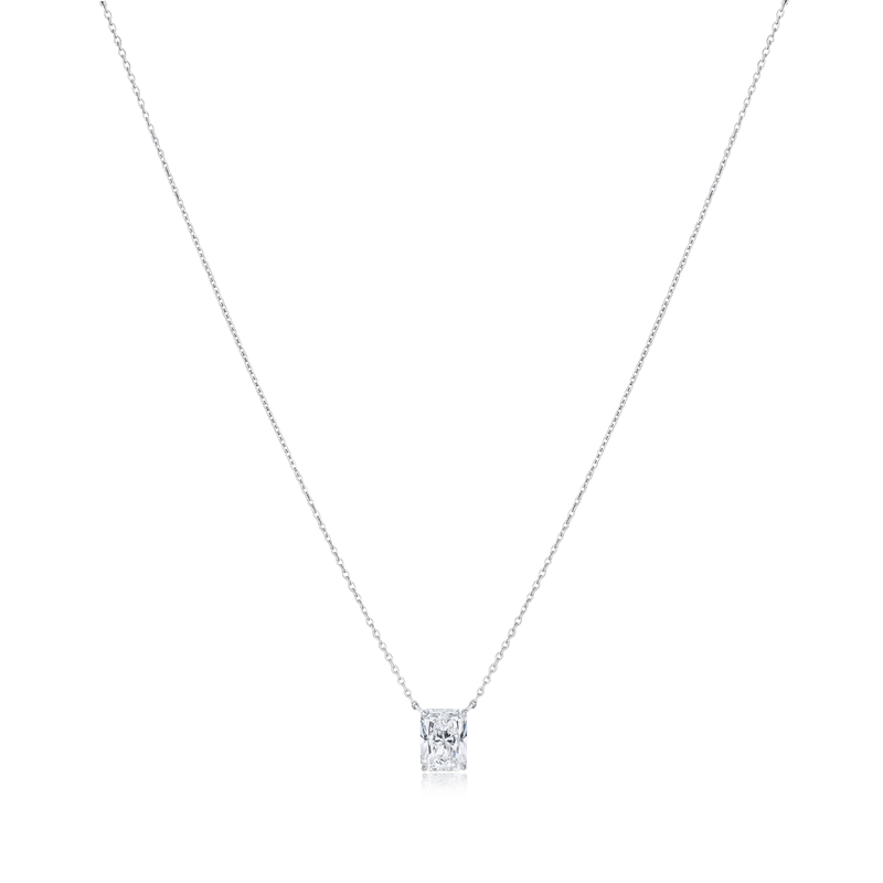 1.20ct Radiant Cut Diamond Superfine Pendant