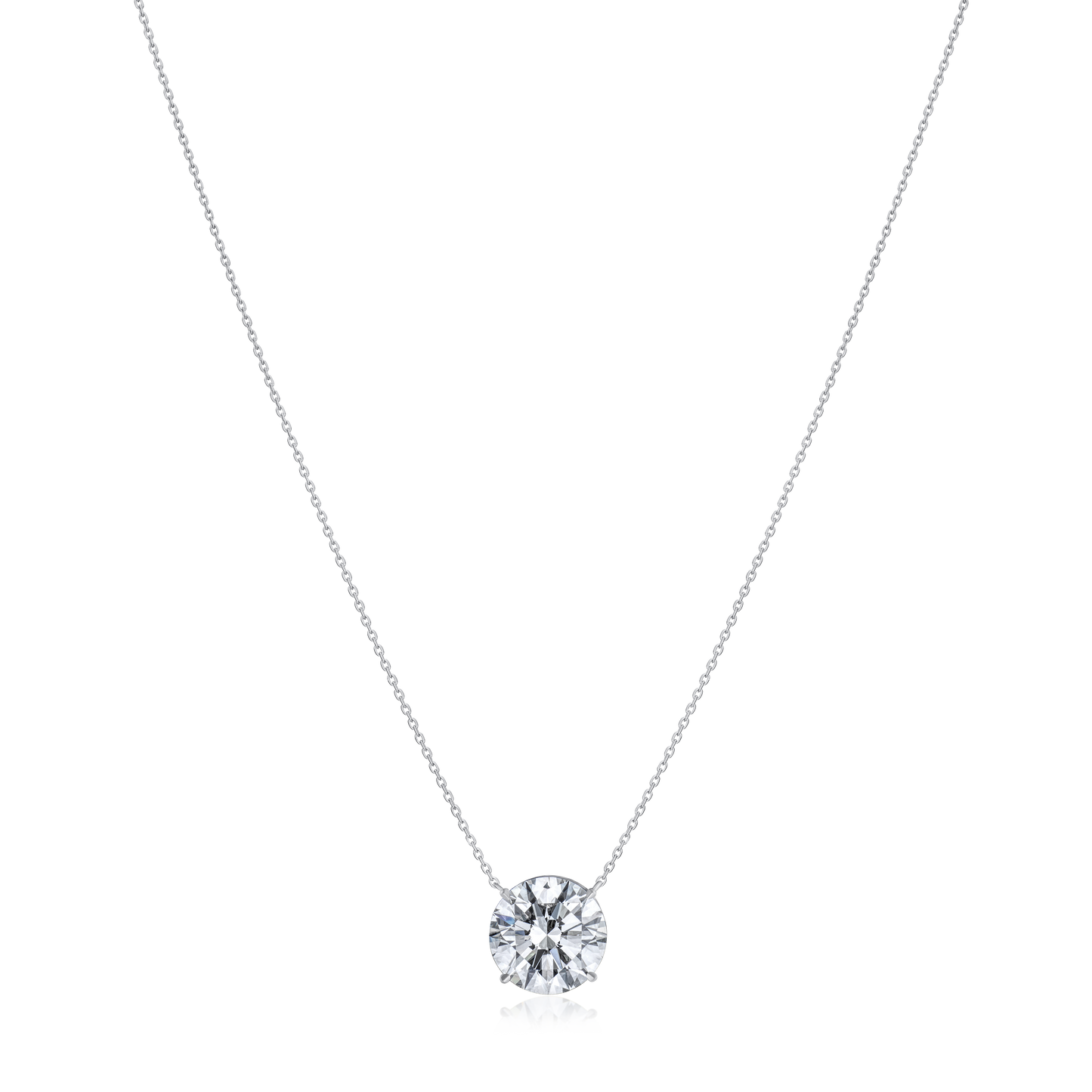 4.67ct Round Brilliant Cut Diamond Superfine Solitaire Pendant