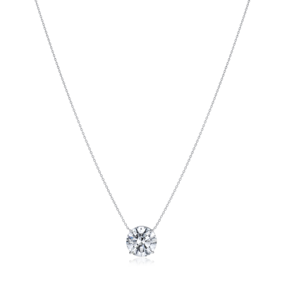 4.67ct Round Brilliant Cut Diamond Superfine Solitaire Pendant