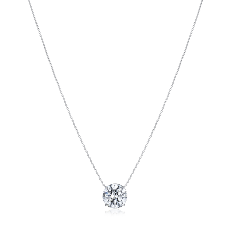 4.67ct Round Brilliant Cut Diamond Superfine Solitaire Pendant