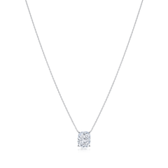 3.02ct Cushion Cut Diamond Superfine Solitaire Pendant