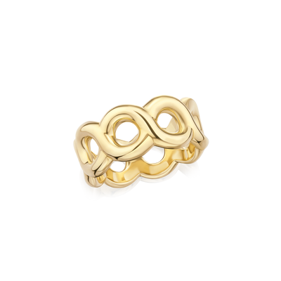 18ct Yellow Gold Interlocking Ring